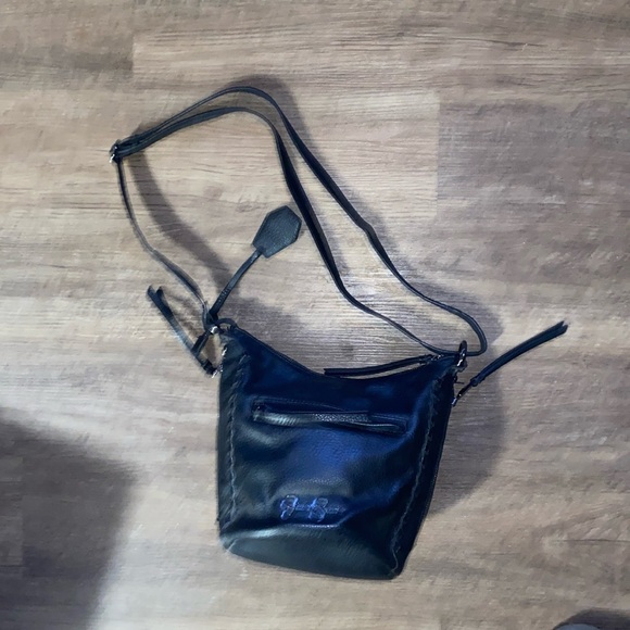 Jessica Simpson Tyson Whipstitch Hobo Cross Body Handbag, black - Picture 1 of 7